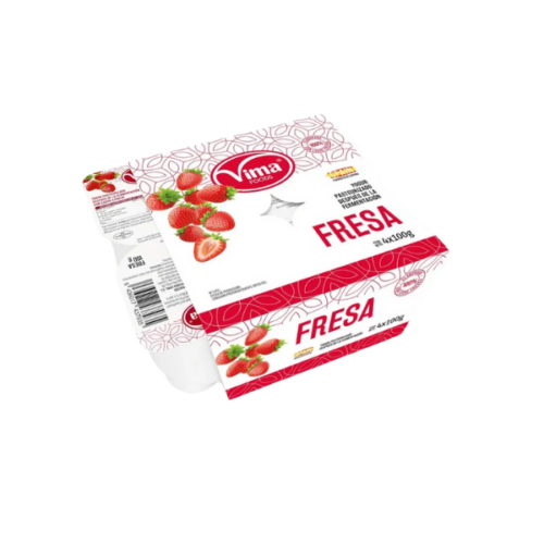 Yogurt de Fresa. Paq 4