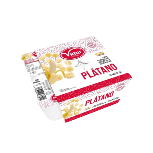 Yogurt de Plátano. Paq 4